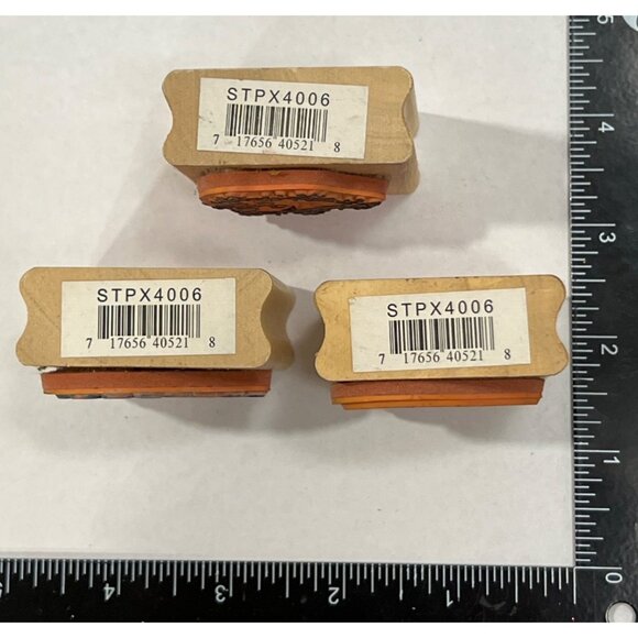 HTF Designs Heart Themed Rubber Stamp Set Of 3 By Canadian Maple Collections - Picture 2 of 5